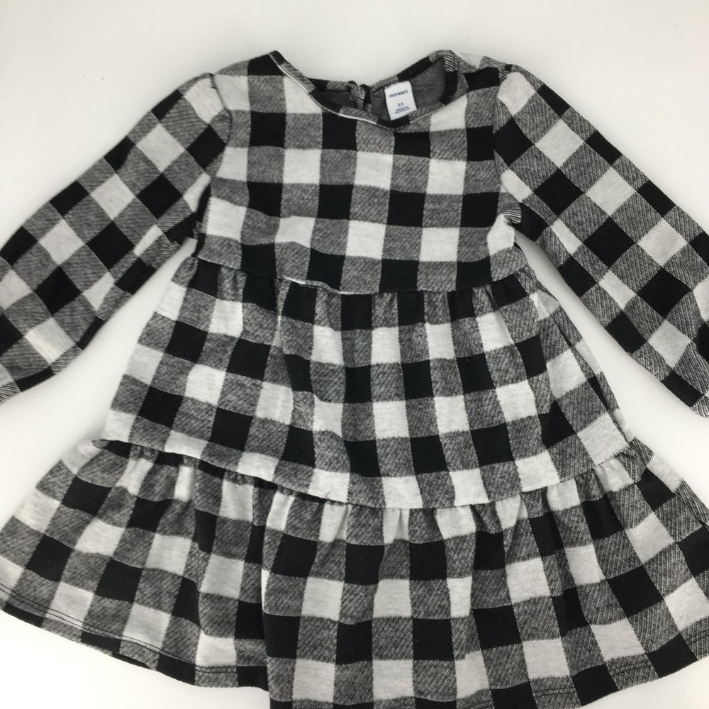 Toddler Girls Buffalo Plaid Dress-SZ 2T-Old Navy